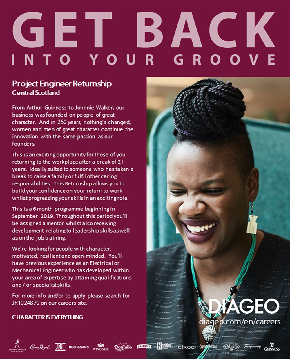Diageo women career returners - part time jobs