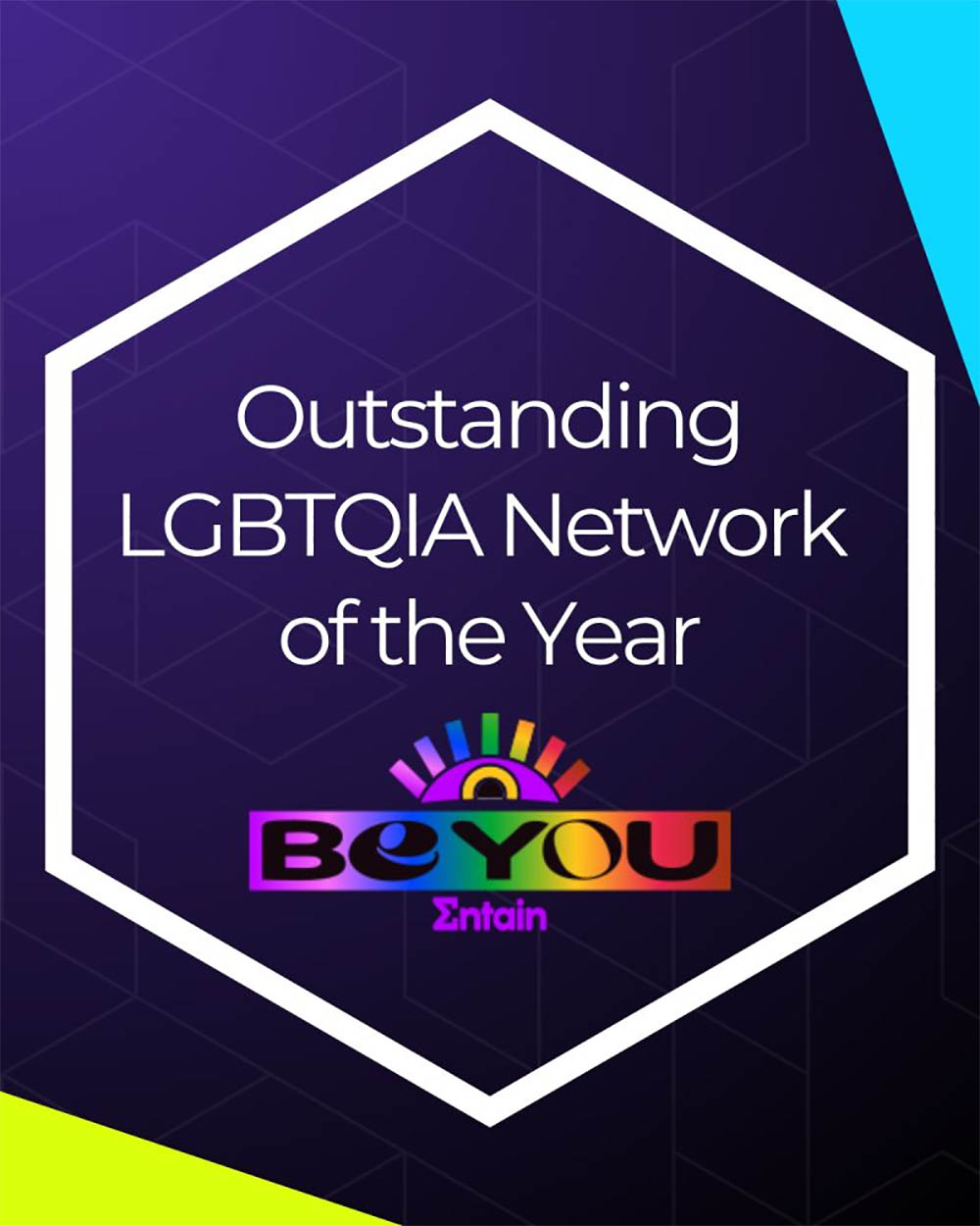 BeYou@Entain LGBTQ+ network is awarded for great achievement